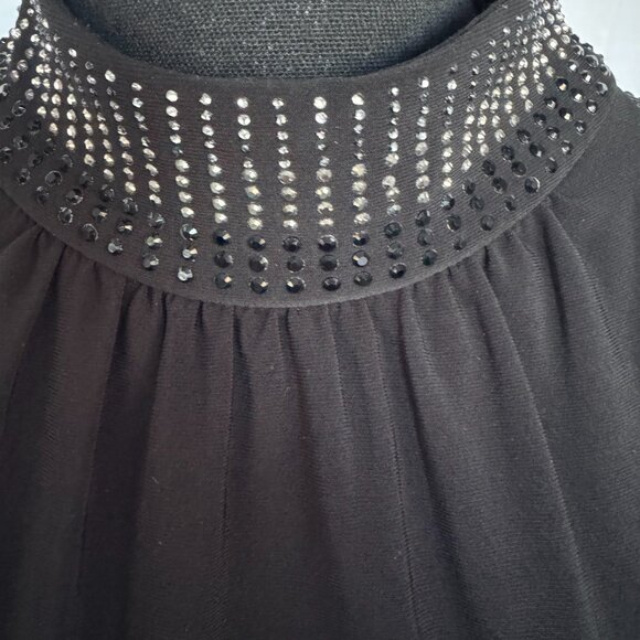 White House Black Market Rhinestone Embellished Sleeveless Dress Size M - 0292 - Picture 5 of 7